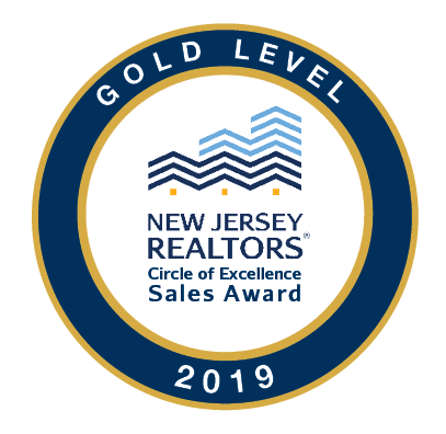 NJ REALTORS Circle of Excellence Gold Level 2019