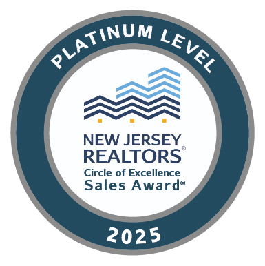NJ REALTORS Circle of Excellence Platinum 2025